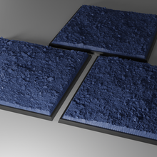 3 130mm square base river stone ground 3d print model - Mito3D