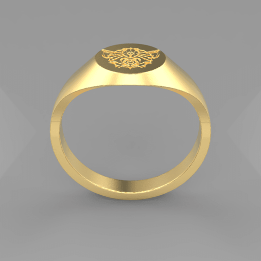 3 1 signet ring jewelry fashion 3D print model - Mito3D