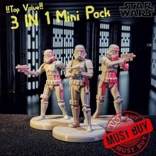 3 1 stormtrooper en miniatura pack 01 juego starwars tablero de la mesa starmtroopers storm trooper pintura 3d print model - Mito3D
