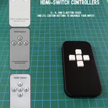 3 4 5 botón compatible remoto caso funda controlador hdmi cambiar interruptor disidente botones iconos organización mejora 3d print model - Mito3D