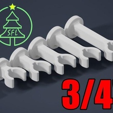 3 4 emt Rohr 125 magnetisch montieren Clip Draht Kanal 3d print model - Mito3D