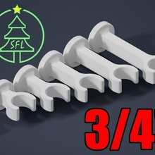 3 4 emt pipe 125 magnetic mount clip 3d print model - Mito3D
