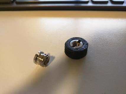 3 8 1 4 screw adapter thread camera video gadget 3d print model - Mito3D