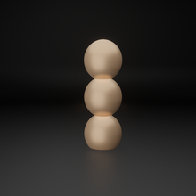 3 pelota vela colorante bola 3d print model - Mito3D