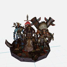 3 boss horde world warcraft wow game 3d print model - Mito3D