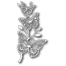 3 butterflies decor wall suspension butterfly flower 3d print model - Mito3D