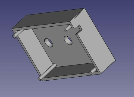 3 pulsante titolare supporto attrezzo scatola 3d print model - Mito3D
