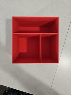 3 compartment organizer 3d print model - Mito3D