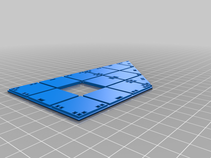 3 cubo sci fi modulare terreno 9 3x3 pezzi zona morta gioco guerra wargaming edifici strutture 3d print model - Mito3D