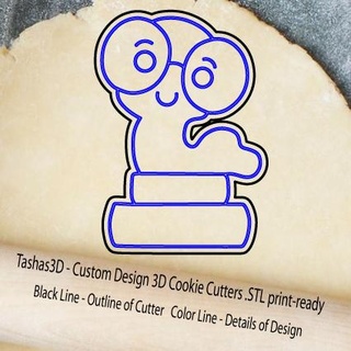 3 designs school cookie cutters cutter 3d print model - Mito3D