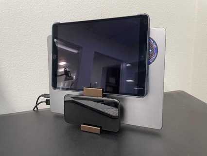 3 device macbook stand dock 3d print model - Mito3D