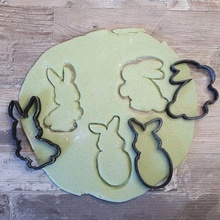 3 Pasqua coniglietto biscotto taglierina 3d print model - Mito3D