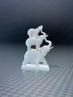 3 Elefanten Tiere Figur Statue Modell 3d print model - Mito3D