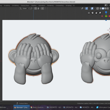 3 emoji maymunlar çeşitli memler ifade internet hayvan mono hayvanlar whatsapp maymun 3d print model - Mito3D
