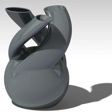 3 voci vaso casa 3d print model - Mito3D