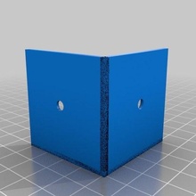 3 faces mounting bracket cupboard wardrobe angle freecad furniture solidoodle household_supplies 3d print model - Mito3D