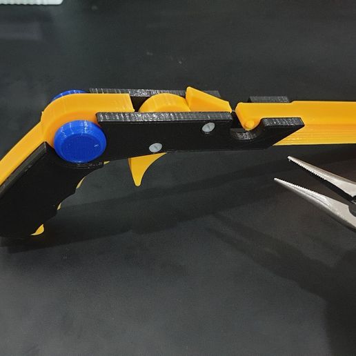 3 gear rubber band gun 3D print model - Mito3D