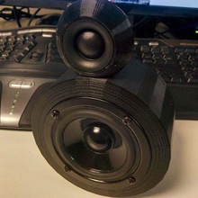 3 inch speaker 4 tweeter audio 3d print model - Mito3D