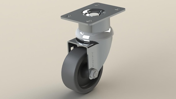 3 pouce roue t3 pouces rotule pneus 3d print model - Mito3D