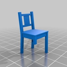 3 legged chair 3d art experiment model useful wood model_furniture 3d print model - Mito3D