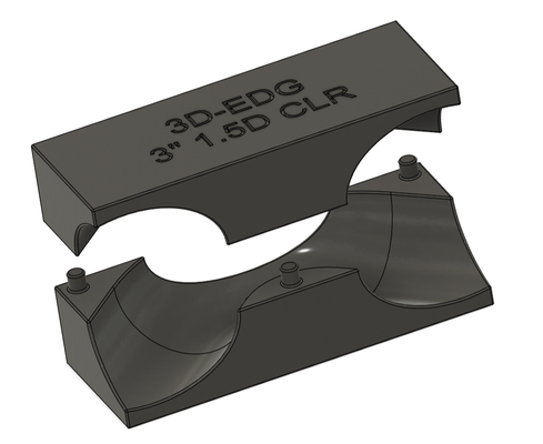 3 mandrino piegare 90 grado x tubo jig utensili scarico taglio torta tagliare modello industriale metallo 3d print model - Mito3D