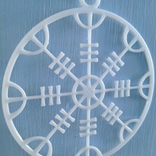 3 colares Egishjalmur colgantes arte runa runas viking vikings escudo vegv Senhor vegvisir duende colar brincos jóia porta vidro 3d print model - Mito3D