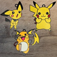 3 pokemon de l'équipe pikachu ornements la maison pichu raichu pika décoration ornement noël noel 3d print model - Mito3D