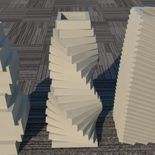 3 rectangular floreros 3d print model - Mito3D