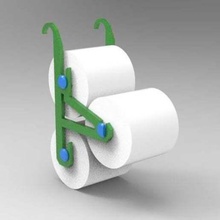 3 rodar baño papel soporte bañera tejido 3d print model - Mito3D