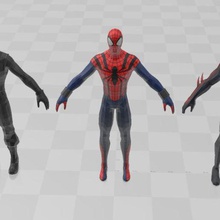 3 spiders man models game 3d print model - Mito3D