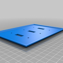 3 cambiar interruptor plato personalizado casa 3d print model - Mito3D