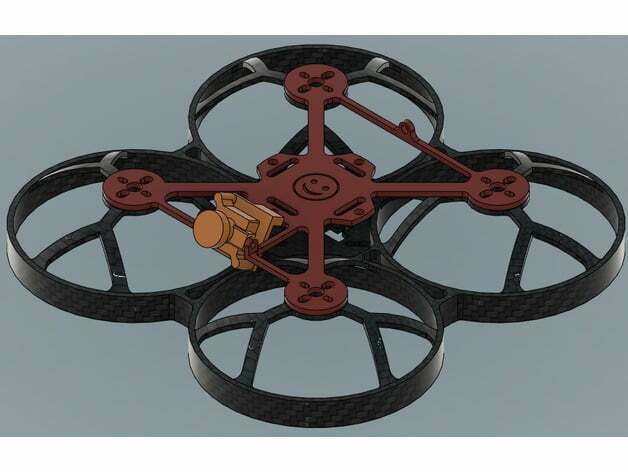 3 whoop telaio fpv drone cinewhoop 3inch 3D print model - Mito3D