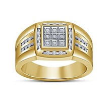 300attractive mens band 3d cad model jewelry stl wedding ring engagement 3d print model - Mito3D