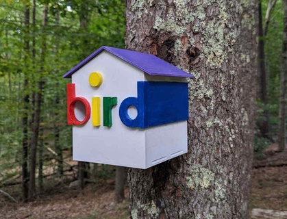 3d printed kuş yuvası ev montaj delikler spor açık havada 3d print model - Mito3D