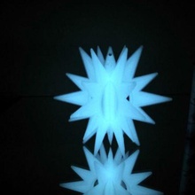 3d-estrellas art resplandor oscuro estrella la joyería de puzzle principiante navidad 3d-star 3d print model - Mito3D