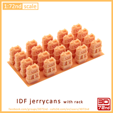 3d72nd - 1 72nd scale idf jerrycan rack game 72 model kit 3d print model - Mito3D