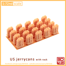 3d72nd - 1 72nd scale jerrycans rack game 72 model kit 3d print model - Mito3D