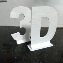 3d letra stand letras paraca exposición n Moda disfraz 3d print model - Mito3D