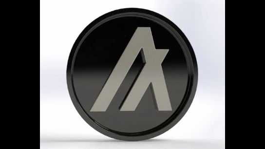 3d algo coin eth btc polygon printable cyrpto coins bitcoin doge algo  3d print model - Mito3D