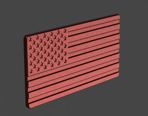 3d amerikanisch flagge unternehmen karte anpassbar zuhause haus visitenkarte kartenhalter arbeit visitenkarteninhaber fachmann 3d print model - Mito3D