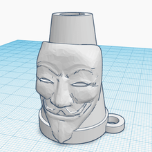 3d anonymous bong mouthpiece art hookah shisha nozzle 3d print model - Mito3D