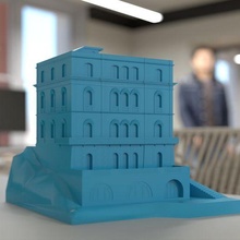 3d architecture modèle villa astor Italie halot bâtiment impression désherbage lieu 3d print model - Mito3D