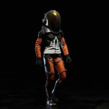 3d astronaute concept art 3d print model - Mito3D