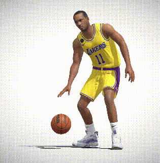 3d avery bradley los angeles lakers nba rig rigged animated people basketball player man human character 3d print model - Mito3D