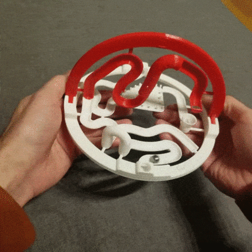 3d ball toy maze course 3D print model - Mito3D