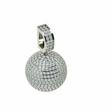 3d pelota Roca stl 3dm anillos solitario libra esterlina imprimible diamante anillo platino brillante Boda compromiso joya joyería plata delicado ligero oro blanco 3d print model - Mito3D