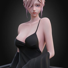 3d beautiful girl 3d print model - Mito3D