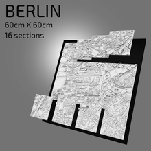 3d Berlin dijital Dosyalar stl dosya harita Kent Sanat basılı dönüm noktası model ufuk çizgisi mimari 3d print model - Mito3D