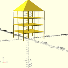 3d Gebäude Struktur Architektur 3d print model - Mito3D