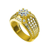 File cad 3d signori anello formato stl gioielli modello di nozze Modello fidanzamento moda esclusivo design in 3d print model - Mito3D